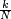 \scriptstyle \frac{k}{N}