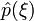 \hat{p}(\xi)