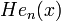 {He}_n(x)