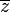 \displaystyle \overline{z}\,