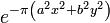 \displaystyle e^{-\pi\left(a^2x^2+b^2y^2\right)}
