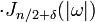 \displaystyle \cdot J_{n/2+\delta}(|\omega|)
