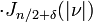 \displaystyle \cdot J_{n/2+\delta}(|\nu|)