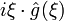i \xi \cdot \hat{g}(\xi)